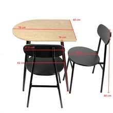 BRANG Mesa Todah Comedor pequeño para restaurantes o cafeterias, Resistente a Uso rudo y fácil Mantenimiento - Beis - Ver 8