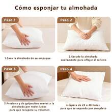 HomeSitive Throw Pillow Inserts - White - View 7