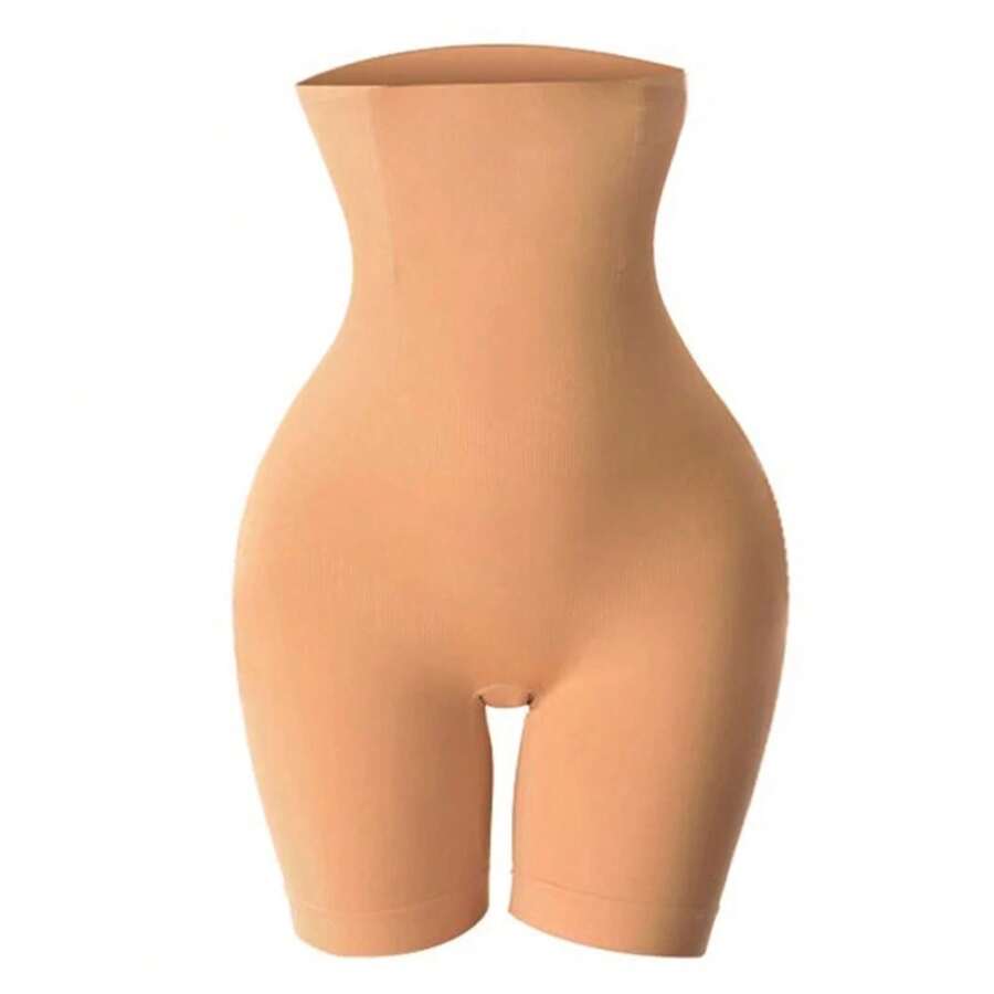 YBFDO Pantalones moldeadores de ángulo plano de cintura alta para mujer, pantalones moldeadores de cuerpo para levantamiento de glúteos posparto, pantalones cortos ajustados, entrenador de cintura - piel - Ver 1