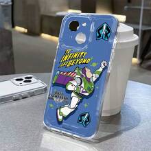 Funda de teléfono transparente azul de Buzz Lightyear de Toy Story de Disney con la frase "To Infinity" para iPhone 17/17 Pro/17 Pro Max/17 Air/16/15/14/13/12/11/X Series, Funda para iPhone 17 Pro Max, Funda para iPhone 17 Pro, Funda para iPhone 17, el regalo ideal para fans del anime - Transparente - Ver 7