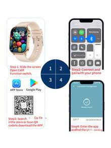 LIGE Smartwatch Baru dengan Pemosisian GPS, Tahan Air, Asisten Suara, Prakiraan Cuaca, Pelacakan Aktivitas, Alarm, Pengingat Panggilan, Smartwatch Olahraga Modis Unisex - View 8