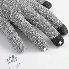 5-Level Cut Resistant Touchscreen Gloves, Pineapple Pattern Full Finger Cut Resistant Gloves, Outdoor Camping Protective Equipment - Multicolor - View 6