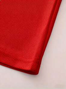 Men's Short-Sleeved T-Shirt With Print And Round Neck Design, Suitable For Everyday Wear In Spring And Summer. - Red - View 5
