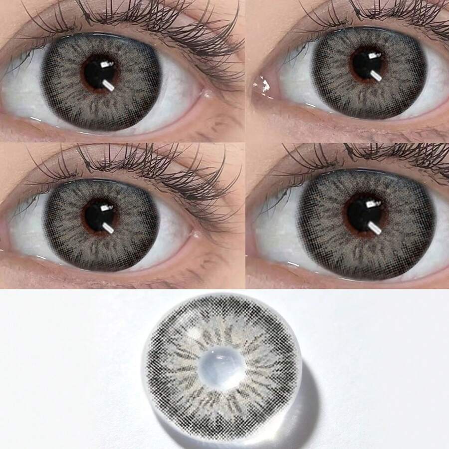 Gray Little Devil Eye Contact - Moisturizes And Daily Wear, Enhances Your Appearance On Holidays And Birthdays, Cheap, Valentine's Day, Cheap Goods, Travel, Travel Essentials, Room Decoration, Valentine's Day Gifts, Cheap Things, Rooms, Vacation Essentials, Women's Gifts, Bedrooms, Valentine's Day Supplies, 99 Cents - Xám - Xem 1