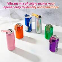 6-Piece Set Of 6-Color Can Openers And Can Lids, Beverage Protection Covers, Suitable For Parties, Barbecues, Camping, And Travel - View 10