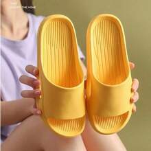 Non-Slip Bathroom Design Unisex House Slippers, Suitable For Bathing And Foot Washing. Made Of EVA Material, Soft And Comfortable, Quick-Drying, Also Suitable For Summer Wear. Simple Cut With Soft Fabric Ensures Comfortable Fit And Flexible Texture. Textured Outsole Provides Anti-Slip Traction. - A - View 10