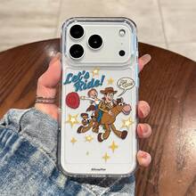 Disney Toy Story Woody & Jessie "Let's Ride!" Clear Phone Case Compatible With IPhone 17/17 Pro/17 Pro Max/17 Air/16/15/14/13/12/11/X Series Iphone 17 Pro Max Case Iphone 17 Pro Case Iphone 17 Case The Girlfriend,Ideal Gift For Anime Fans - Clear - View 6