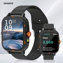 Neue modische Smartwatch, hochauflösende Anzeige, unisex, unterstützt kabellose Anrufbenachrichtigung, Multifunktionsuhr, mehrere Sportmodi, Musikwiedergabe Sportuhr, ideal als Geschenk für alle, strapazierfähiges Armband - Übersicht 12