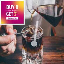 10 Pcs (Buy 8 Get 2 FREE)  Reusable Glass Straws - Food , Durable Perfect For Holidays, Graduation, Easter,Borosilicale Glass Pipe With Bubble On The End - 查看 3