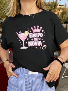 Women T-Shirts - Black - View 1
