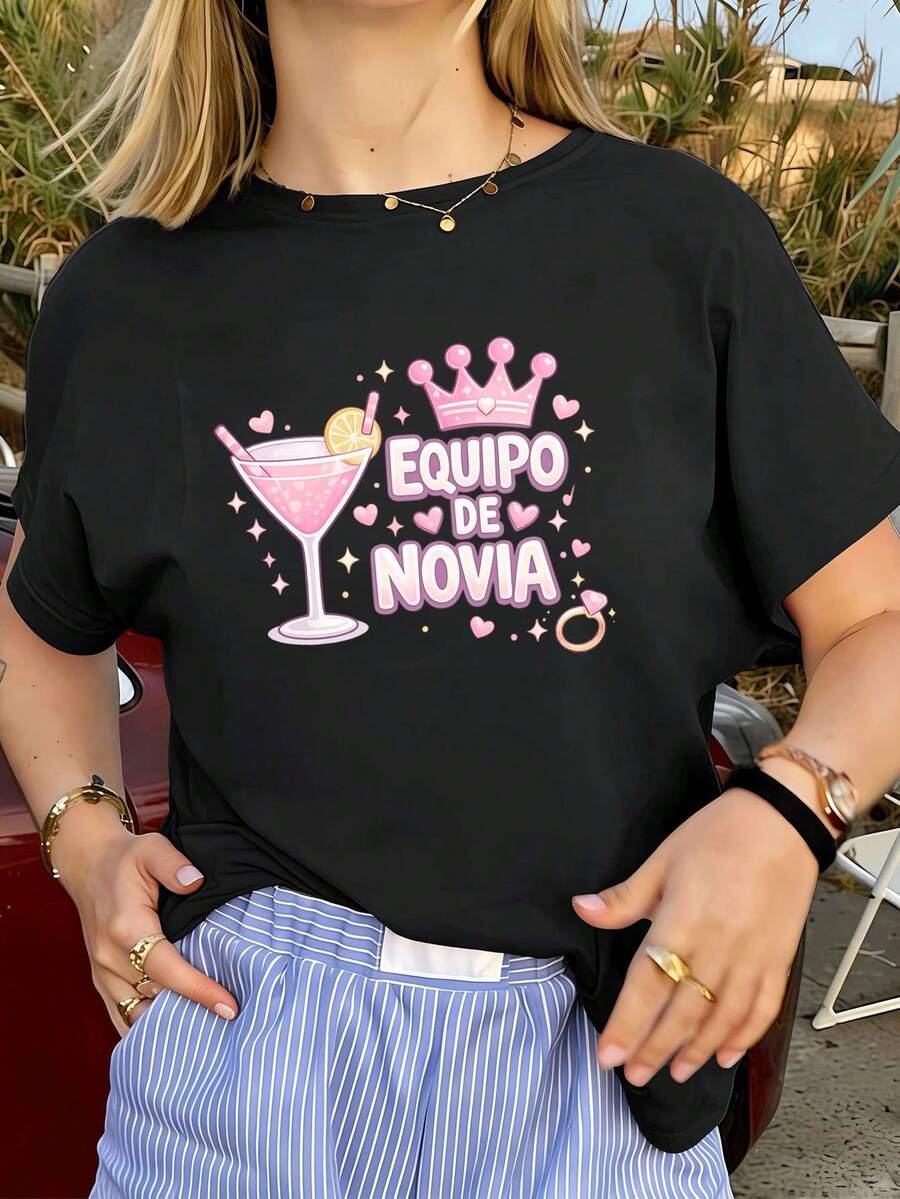 Women T-Shirts - Black - View 1