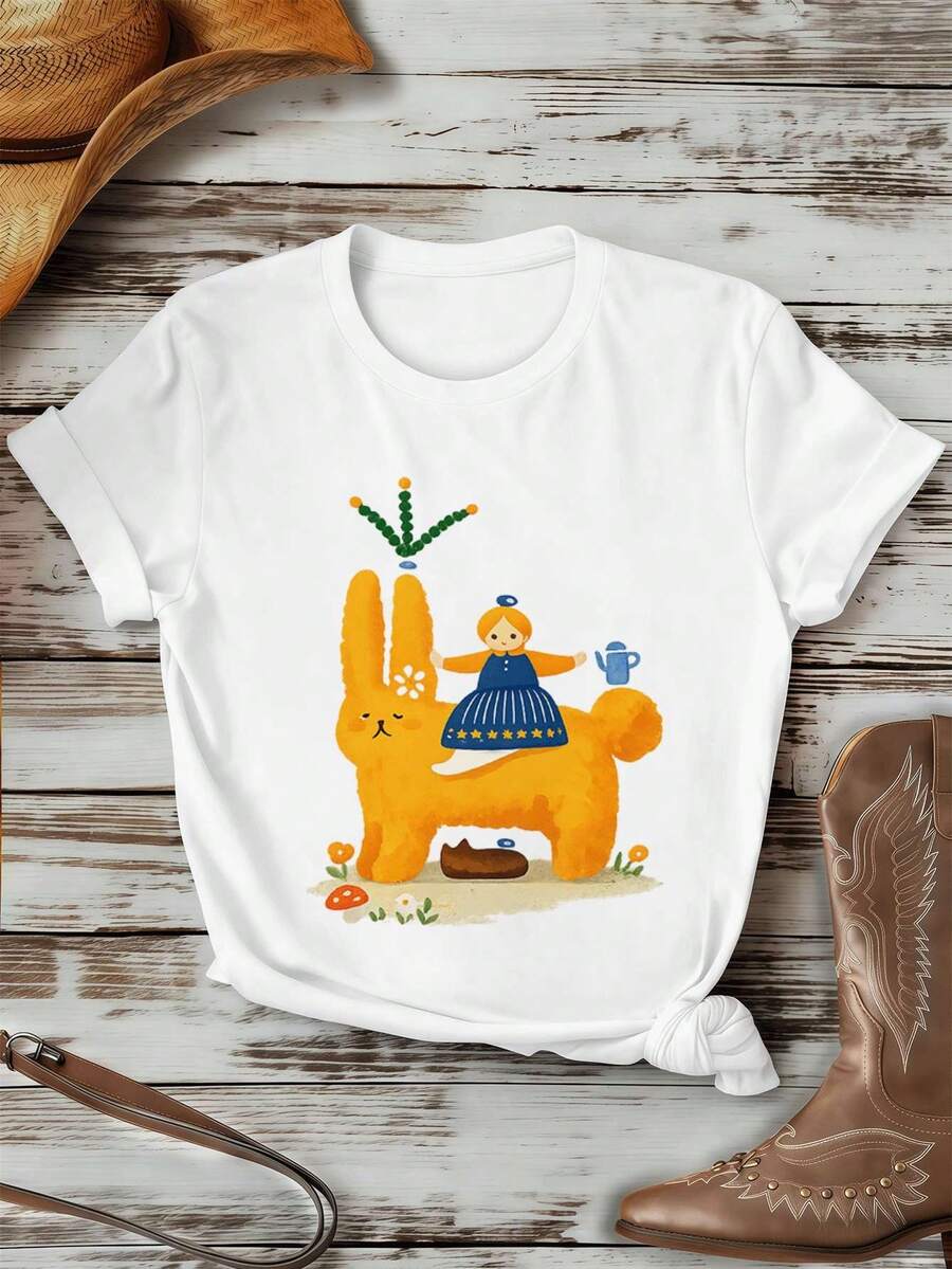 Women T-Shirts - White - View 1