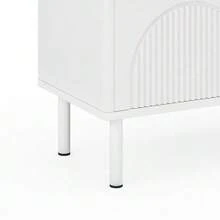 Mobile porta TV moderno da 180 cm con vano contenitore, superficie opaca e sistema di gestione dei cavi – design minimalista per soggiorno, camera da letto o corridoio. - Bianco - Visualizzare 10