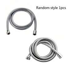 High Flow Rate Anti-Twist Shower Hose, Universal Anti-Leak, Plated, Shower Head Hose Compatible With Bathroom Shower Heads, Water Heater Shower Sets, Faucet Accessories - Silver - View 13