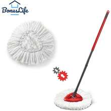 BonusLife 2-Pack Mop Head For O-Ceda EasyWrin Spin Mop Refill 1-Tank System Only Easy Cleaning Microfiber Replacement - 1 - 查看 4