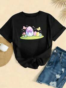 Women T-Shirts - Black - View 2