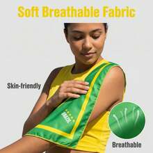 5pcs World Cup Cheering Set, Includes Headband, 2 Hair Clips, Hair Scrunchie, Bandana, For Brazil Football Fans - View 3