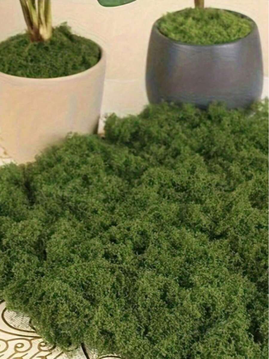 10/30/200g Artificial Moss Decor - Realistic Greenery - Packaging - Suitable For Micro Landscapes, Window Decoration And Design Layout, Bionic Moss, Green Moss Micro Landscape Decoration, DIY Green Plant Lawn Potted Plant Landscape Decoration, Outdoor Garden Yard Decoration