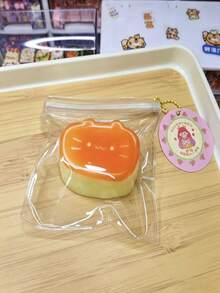 Juguete antiestrés de gato con queso y pudín, juguete de apretón para curación de estudiantes y adultos, herramienta de alivio del estrés de diseño lindo reutilizable, decoración de escritorio para alivio de la ansiedad, juguete de apretón de alta calidad de estilo aleatorio, juguete de apretón para regalos de fiesta, juguete de apretón para niños y adultos - Multicolor - Ver 6
