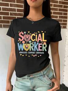 Women T-Shirts - Black - View 2