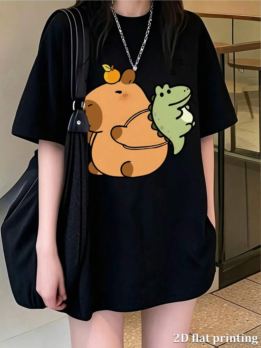 Women T-Shirts - Black - View 1