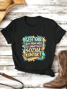 Women T-Shirts - Black - View 2