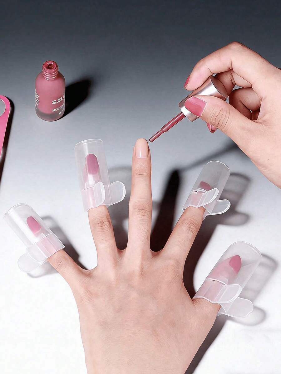 5pcs Transparent Nail Care Tool Set, Suitable For DIY Manicure And Salon Use - Clear - View 1