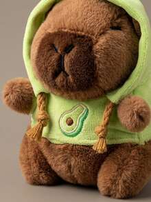 12cm Fluffy Capybara Plush Doll, Adorable Capybara Themed Plush Doll, Portable Mini Capybara Figurine, Comfortable Desktop And Bag Decor, Interesting Capybara Themed Gift For Animal Lovers (Multiple Styles) - Multicolor - View 9