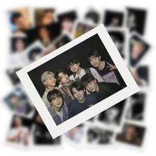 50pcs Style Sticker Pack, Including RM, Jin, J-Hope, Jimin, V, Jungkok High-Definition Photo Stickers, Is A Must-Have Gift For ARMY Fans, Suitable For Laptop Water Bottle Phone Cases, K-POP Enthusiasts Collectibles - Multicolor - View 2