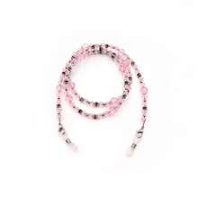 1 pieza Cadena de gafas asimétrica hecha a mano con cuentas para mujeres - Multicolor - Ver 8