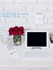 Transparent Plastic Clipboard Set With Low Clips, Suitable For Small Notepads, Ideal For Teachers, Students And Office Workers - Multicolor - View 4