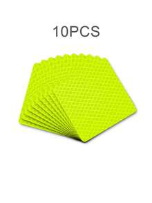 10 piezas/5 piezas Pegatinas reflectantes, cinta reflectante de alta visibilidad impermeable y de , adecuada para automóviles, decoración, protección de nocturna, pegatinas reflectantes de advertencia de apertura de puerta, accesorios universales para vehículos - Estilo A - Ver 22