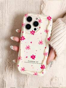 Ốp lưng điện thoại họa tiết hoa và trái tim màu hồng ngọt ngào, tương thích với iPhone 15/13/16 Pro Max/17 Pro Max/14/11/12, và ốp bảo vệ tương thích với Samsung Galaxy S24/S25/S23/A55/A54/S25 Ultra/A14/A15. - Nhiều màu - Xem 3