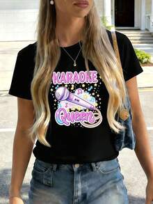 Women T-Shirts - Black - View 2