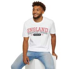 England Adaptive Cheer Median Supporter T-Shirt - Adult Size - Black - View 7