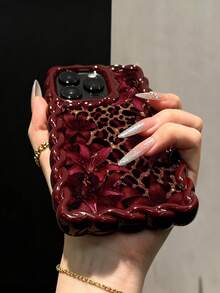 Ốp lưng mềm in họa tiết da báo Lily với viền lượn sóng, tương thích với IP17/IP17PROMAX/Iphone16/Iphone16pro/Iphone16promax/Iphone15/XR/7p8p/P12promax/P13promax/P14PROMAX/P13/P14/P11/P12/P14, ốp bảo vệ dày dặn, dễ thương và thời trang cho XS/S/XSMAX/78GES2 - Nhiều màu - Xem 2