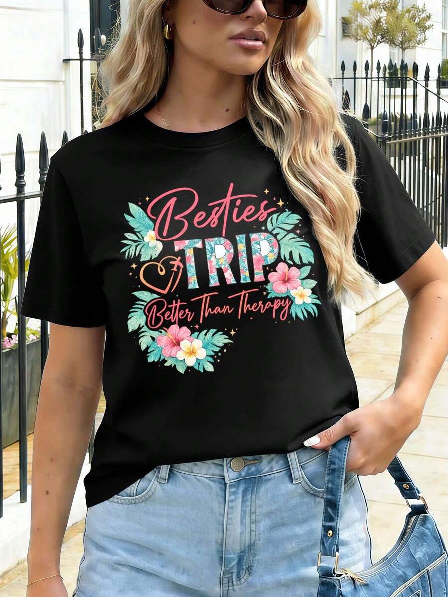 Women T-Shirts - Black - View 1