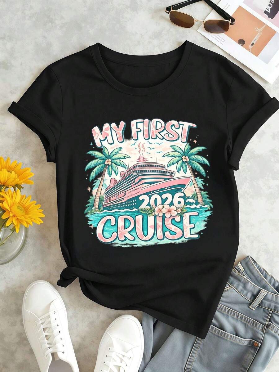 Women T-Shirts - Black - View 1