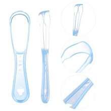Reusable Tongue Cleaner, Plastic Scraper, Washable Oral Care Tool - Multicolor - View 3