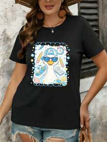 Women T-Shirts - Black - View 1