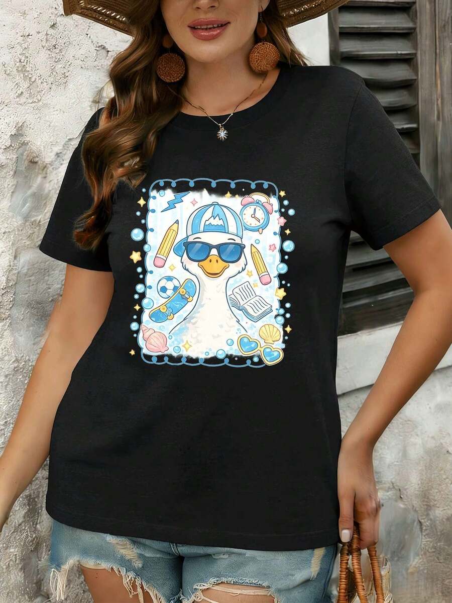 Women T-Shirts - Black - View 1