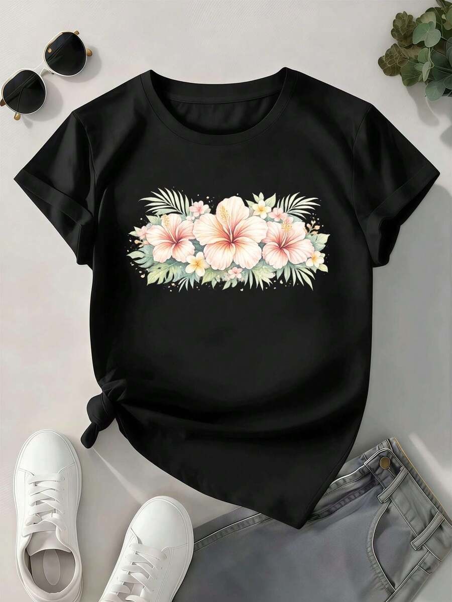 Women T-Shirts - Black - View 1