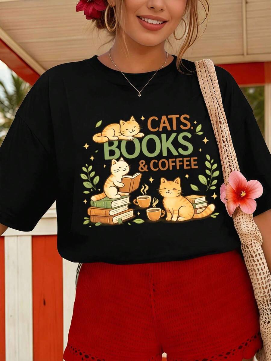 Women T-Shirts - Black - View 1