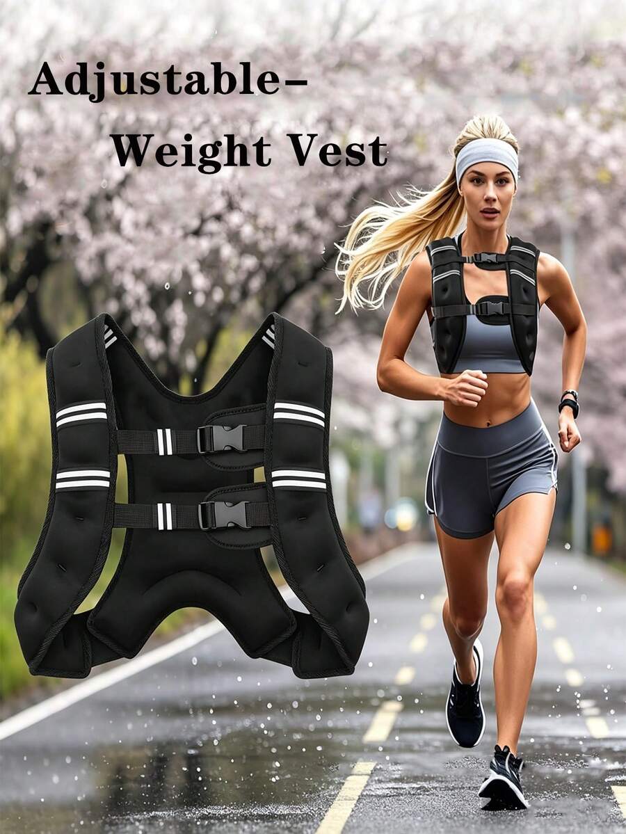 Adjustable Weight Vest Heavy Duty Weight Training Vest For Workouts Running Gym And Strength Training Core Strength And Bone Health Fitness Gear (Unisex) Weight Loss And Slimming Equipment Fitness Workout Gym Equipment Home Exercise