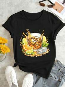 Women T-Shirts - Black - View 1