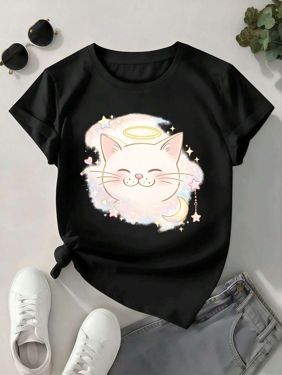 Women T-Shirts - Black - View 1