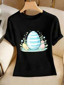 Women T-Shirts - Black - View 2