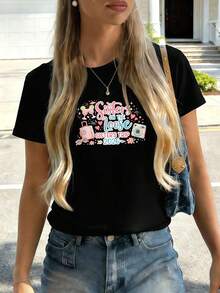 Women T-Shirts - Black - View 2