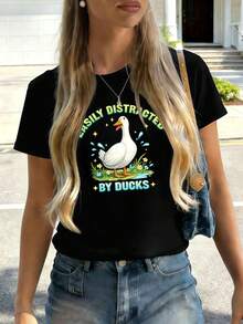 Women T-Shirts - Black - View 2