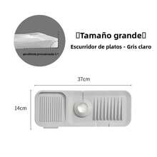 Diseño plegable y antideslizante, drenaje rápido y fácil de limpiar - Gris - Ver 1